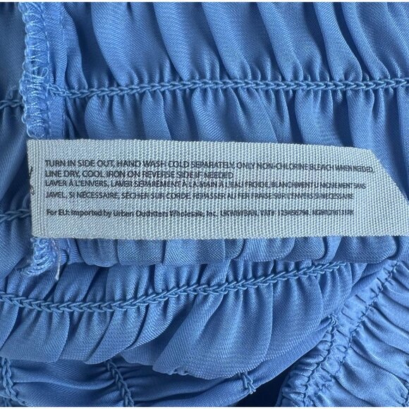 Free People Intimately Ruched Shorties High-Waisted In Light Blue Size Small - Picture 4 of 9